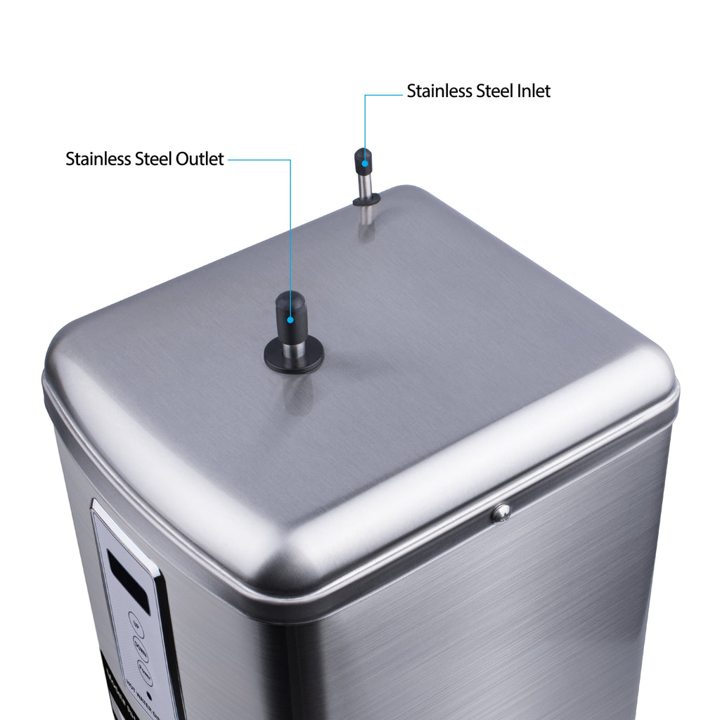 Digital Hot Water Dispenser 1300W with Brushed Nickel 2 Handle Faucet J69989
