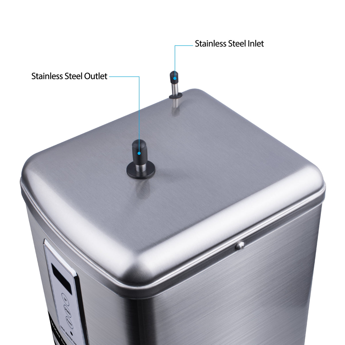 Digital Hot Water Dispenser 1300W with Brushed Nickel 2 Handle Faucet J69989