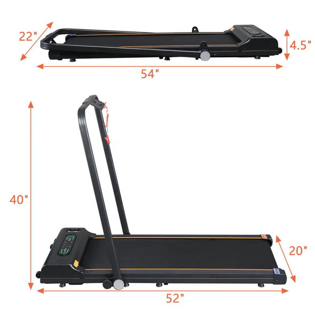 Folding Electric Treadmill with LCD Monitor K865451