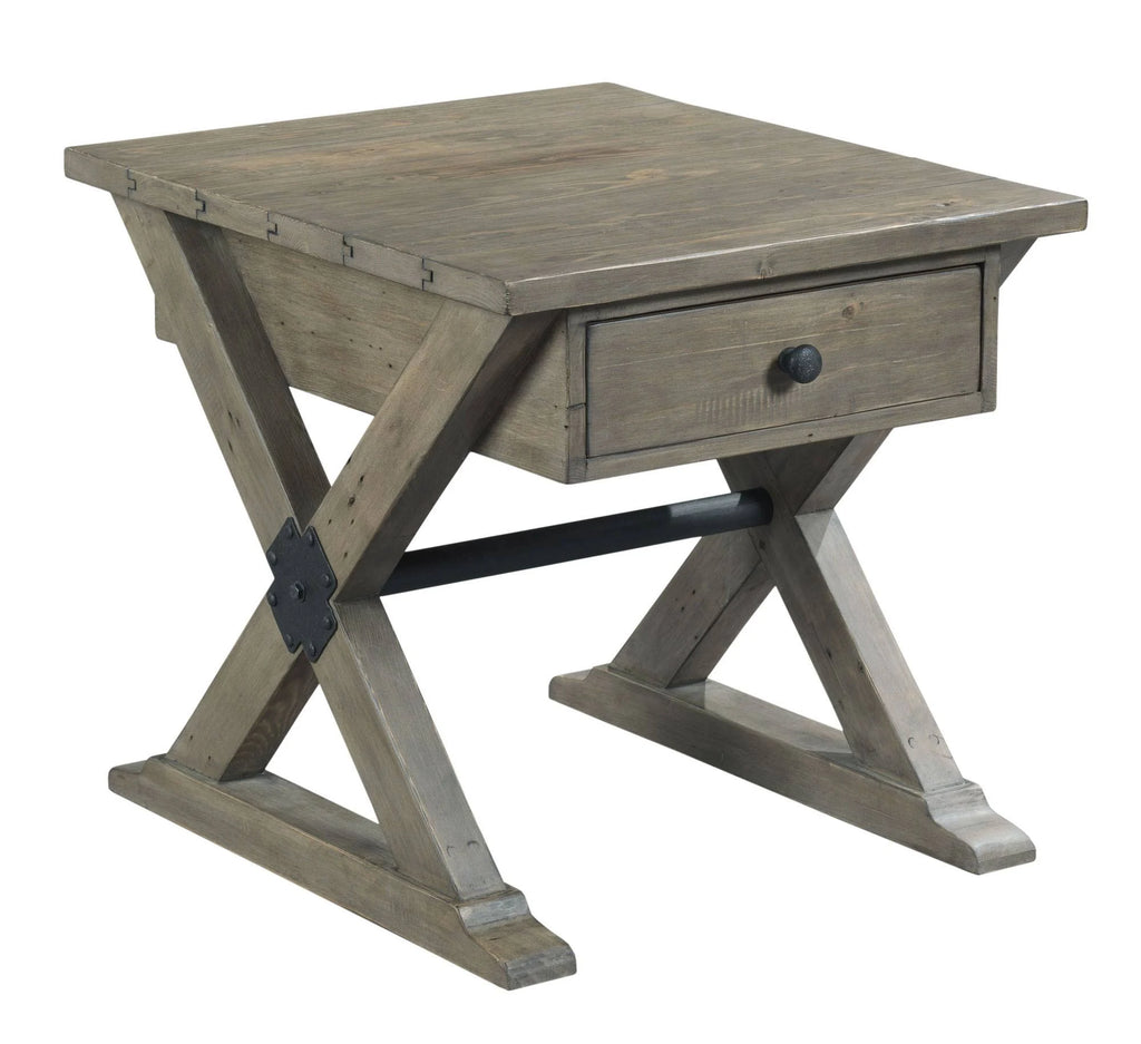 Trestle Drawer End Table M82830