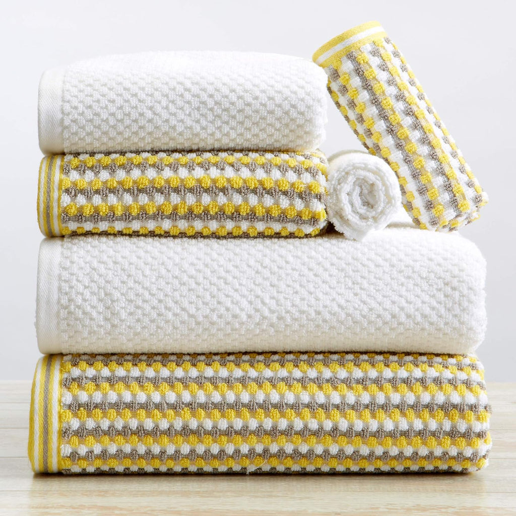 Light Grey Set of 4 Cotton Quick-Dry Bath Towels C2325