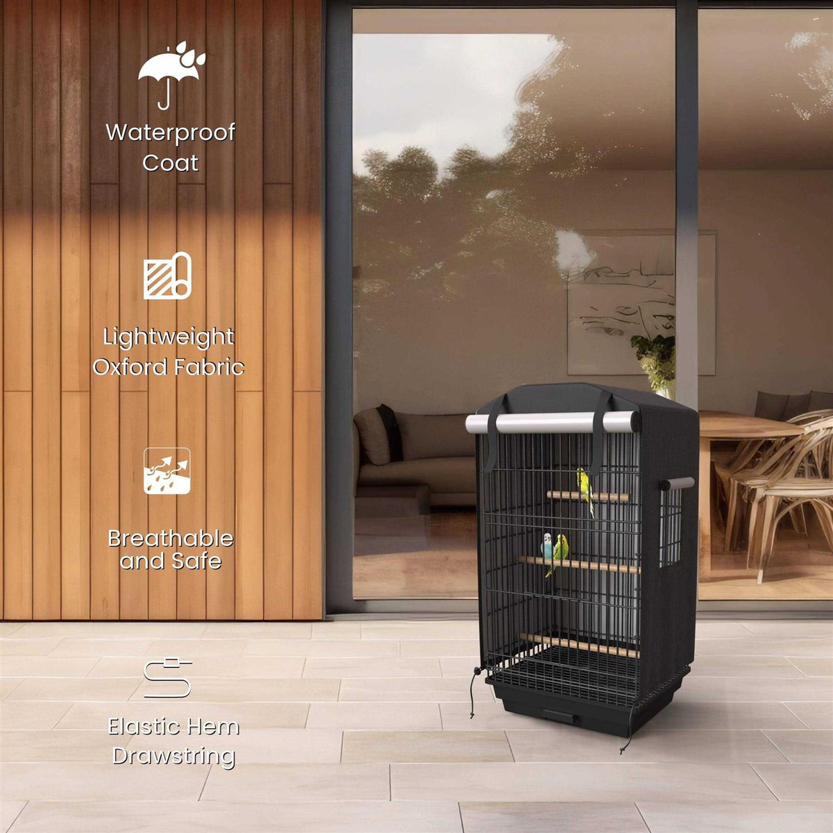 Blackout Bird Cage Cover 51 inch x 38 inch x 23.5 inch Q958
