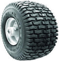 Pneumatic Wheel 410/350-4 2-Ply Tubeless Turf Tread Tire Pack of 2 Q849