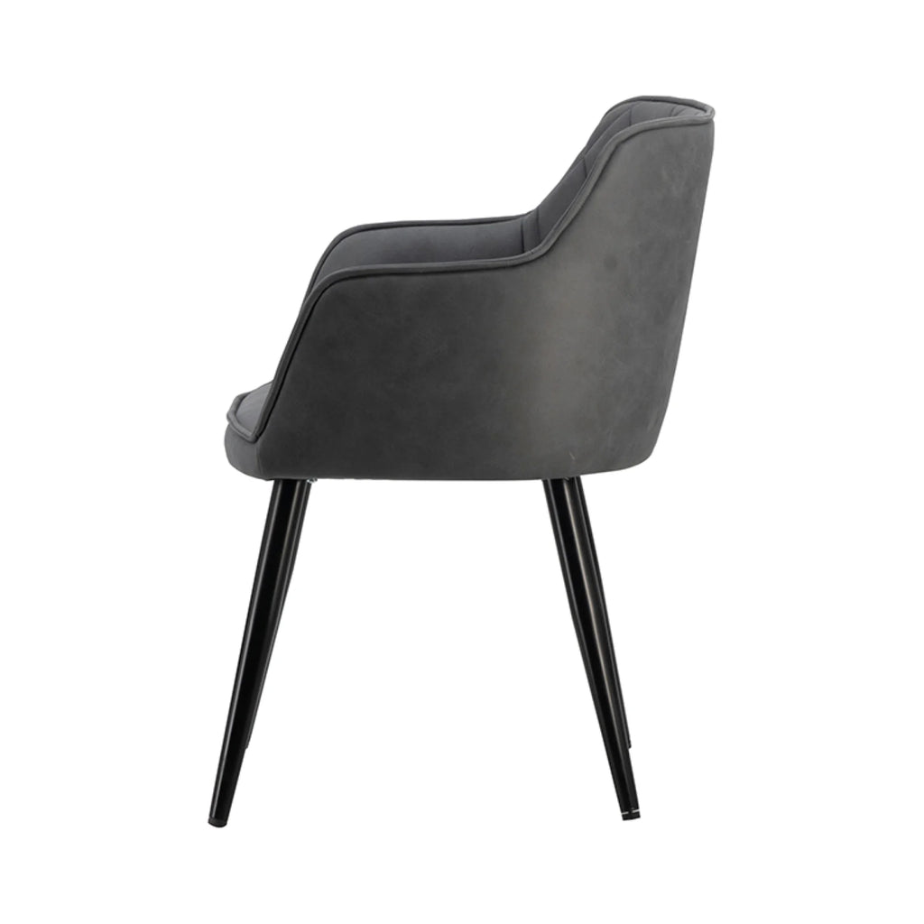 Gray Wooden Dining Chairs, 2ct J95986