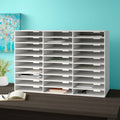 White 30 Slot File Organizer L8900