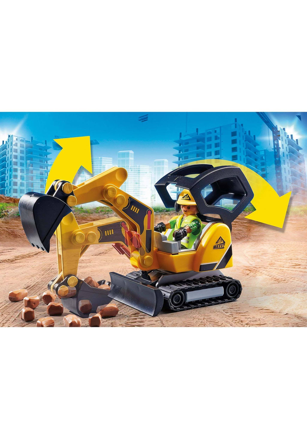 Mini Excavator with Building Section U5433