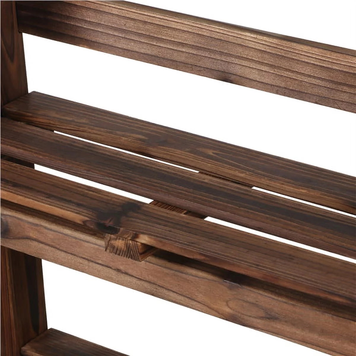4 Tier Foldable Wooden Flower Stand Ladder Shelves L24566