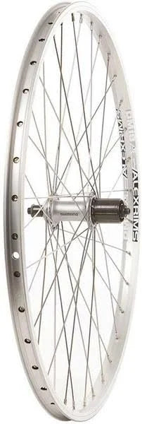 White 26 Rear Wheel, 36 Stainless Spokes, QR Axle, 8/9 Speed Cassette O522094