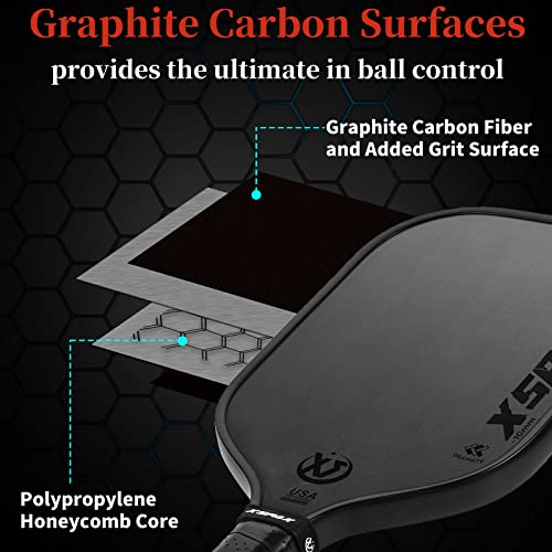 Carbon Fiber Pickleball Paddle with Cushion Comfort Grip F940