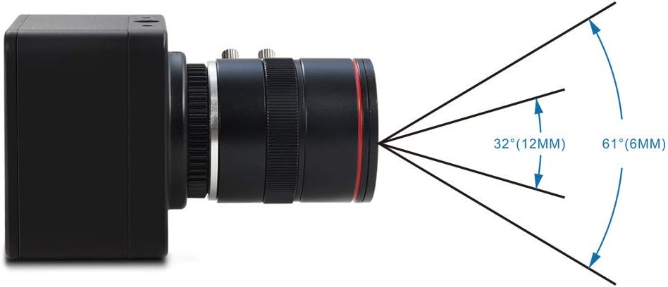 4K USB Camera with 6-12mm Varifocal Manual Lens Webcam Y644