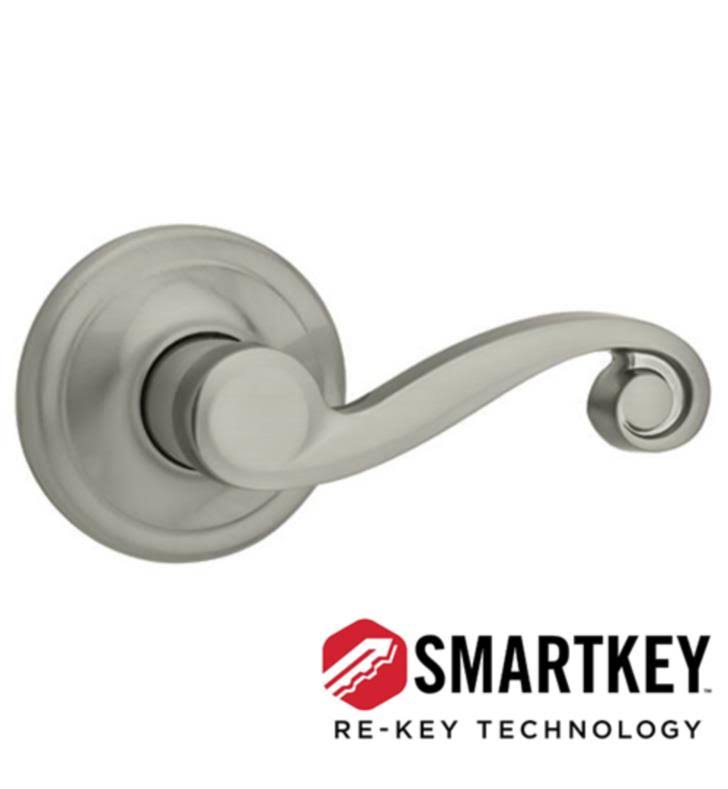 Bright Brass Left Hand Double Cylinder Handleset Trim C387