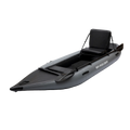 Inflatable Kayak Fishing Boat Set with Seat, Pump, Paddle, Repair Kit, Grey PVC G737