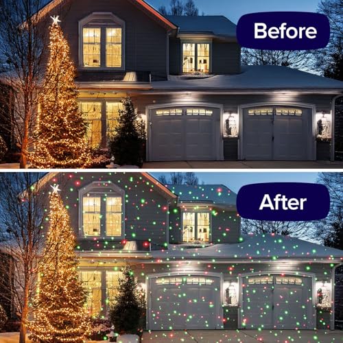 2 Pack Outdoor Christmas Laser Projector with Remote C4158