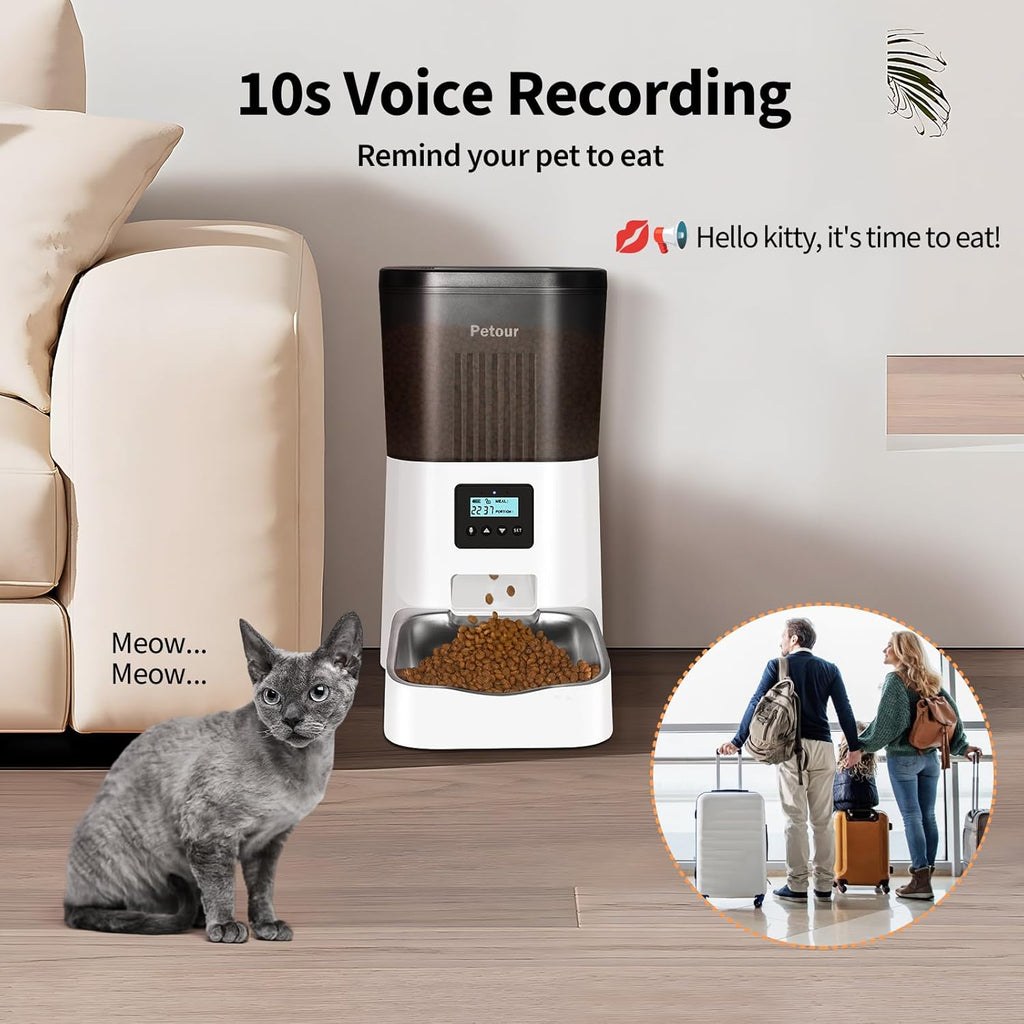 Automatic Cat Feeder with Stainless Steel Bowl Z118