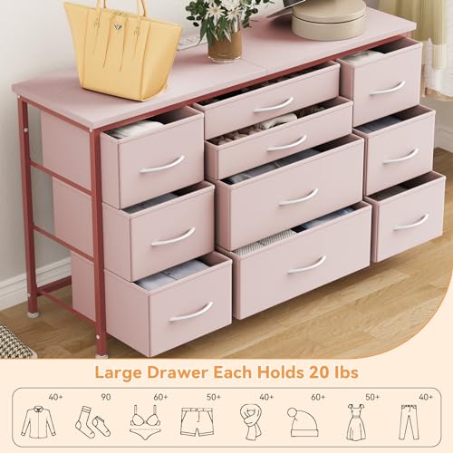 Black 10 Drawer Dresser with Power Outlet P85120