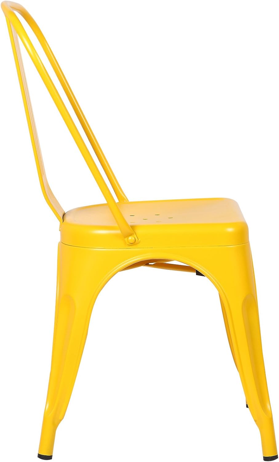 Yellow Metal Stackable Dining Chair (Set of 4) L978