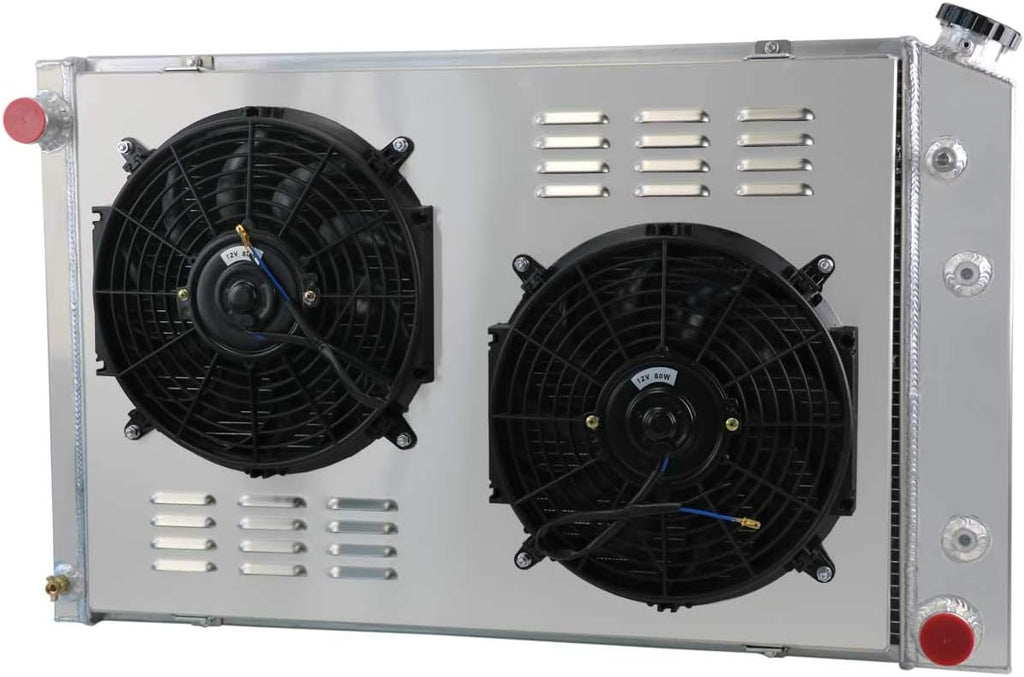 Aluminum Radiator with Shroud and 2x12'' Fan with Thermostat U359210