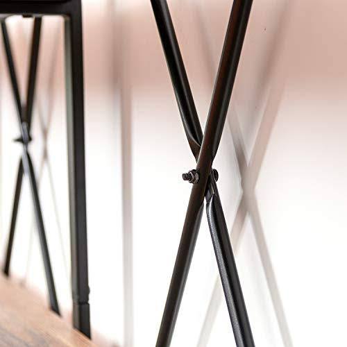 Double Wide 5-Tier Open Bookcase Wood and Metal Shelves E82338