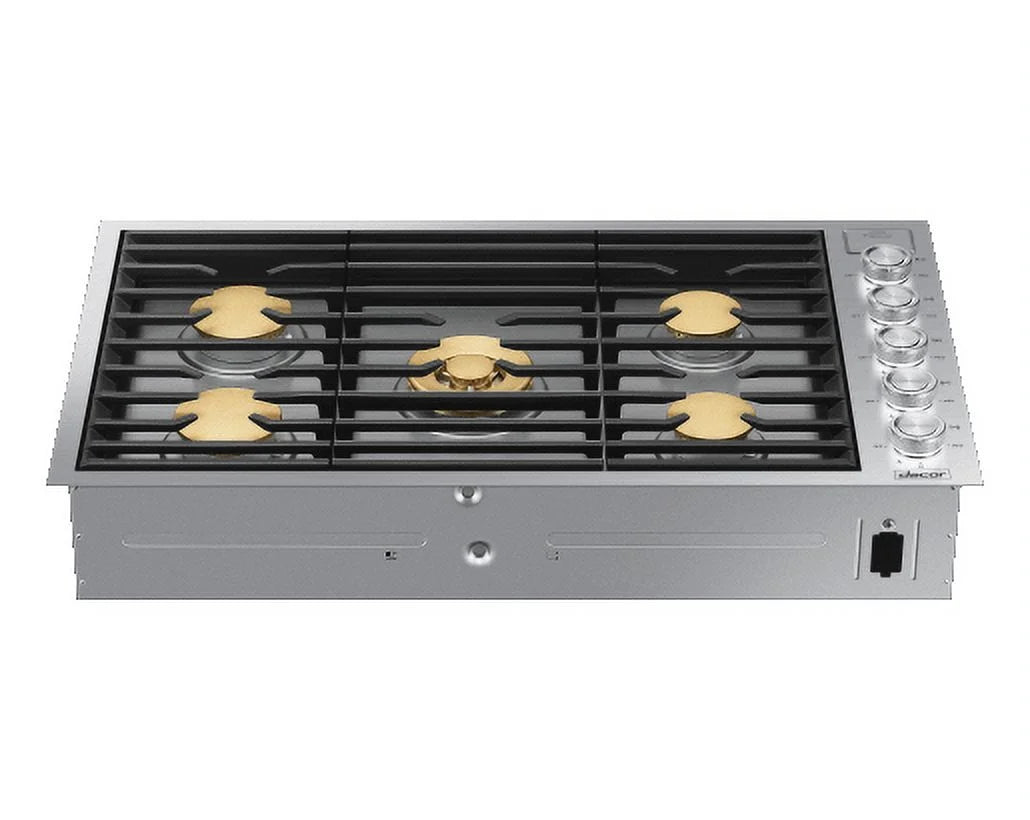 36" Wide Built-In Natural Gas Cooktop - Stainless Steel Y317