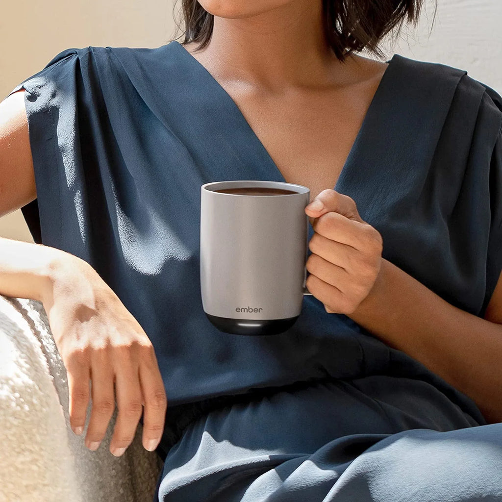 14 oz Grey App Controlled Heated Coffee Mug P211
