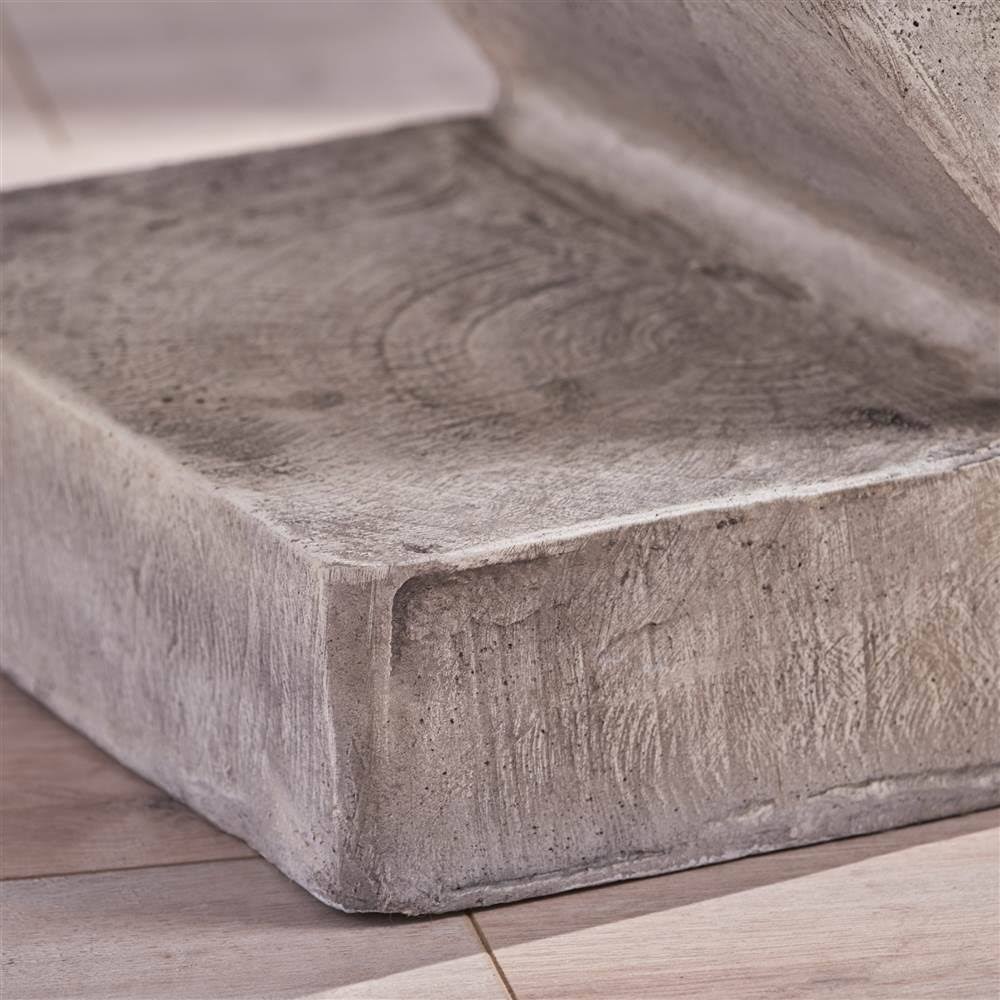 16 in. Light Gray Concrete Accent Table K72709
