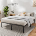 Queen Size Black Metal Platform Bed Frame U653