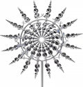 White Kinetic Windmill Spinner S83790