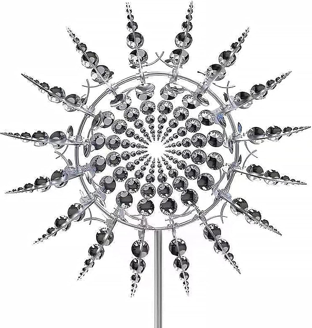 White Kinetic Windmill Spinner S83790