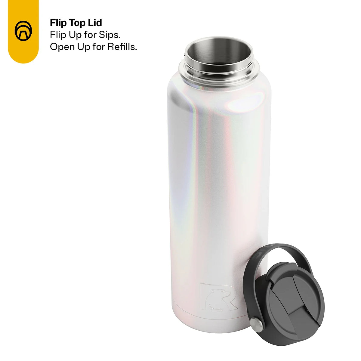 40 oz Stainless Steel Insulated Bottle with Wide Mouth Lid G453