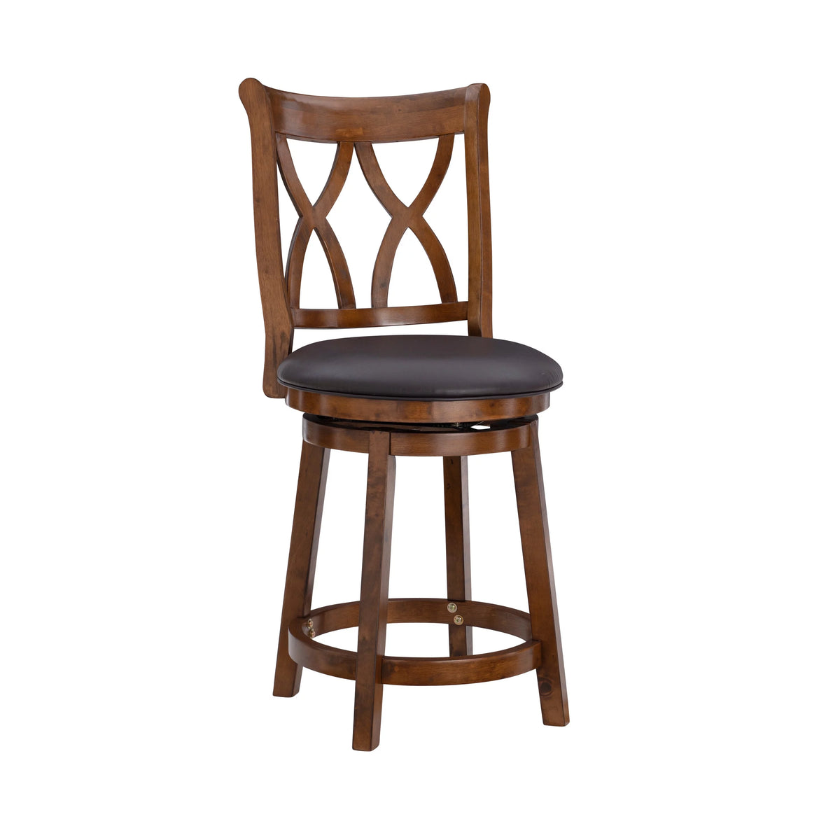 Rustic Oak Swivel Counter Stool H6267