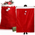 2 Pcs 56 x 36 Inch Extra Large Velvet Santa Gift Bag with Drawstring G541068