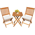 3 Piece Acacia Wood Folding Patio Bistro Set R5148