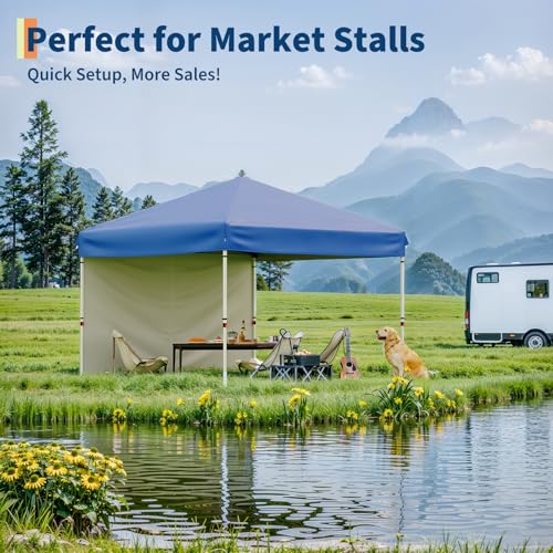 White Pop Up Canopy Tent with Roller Bag G9120
