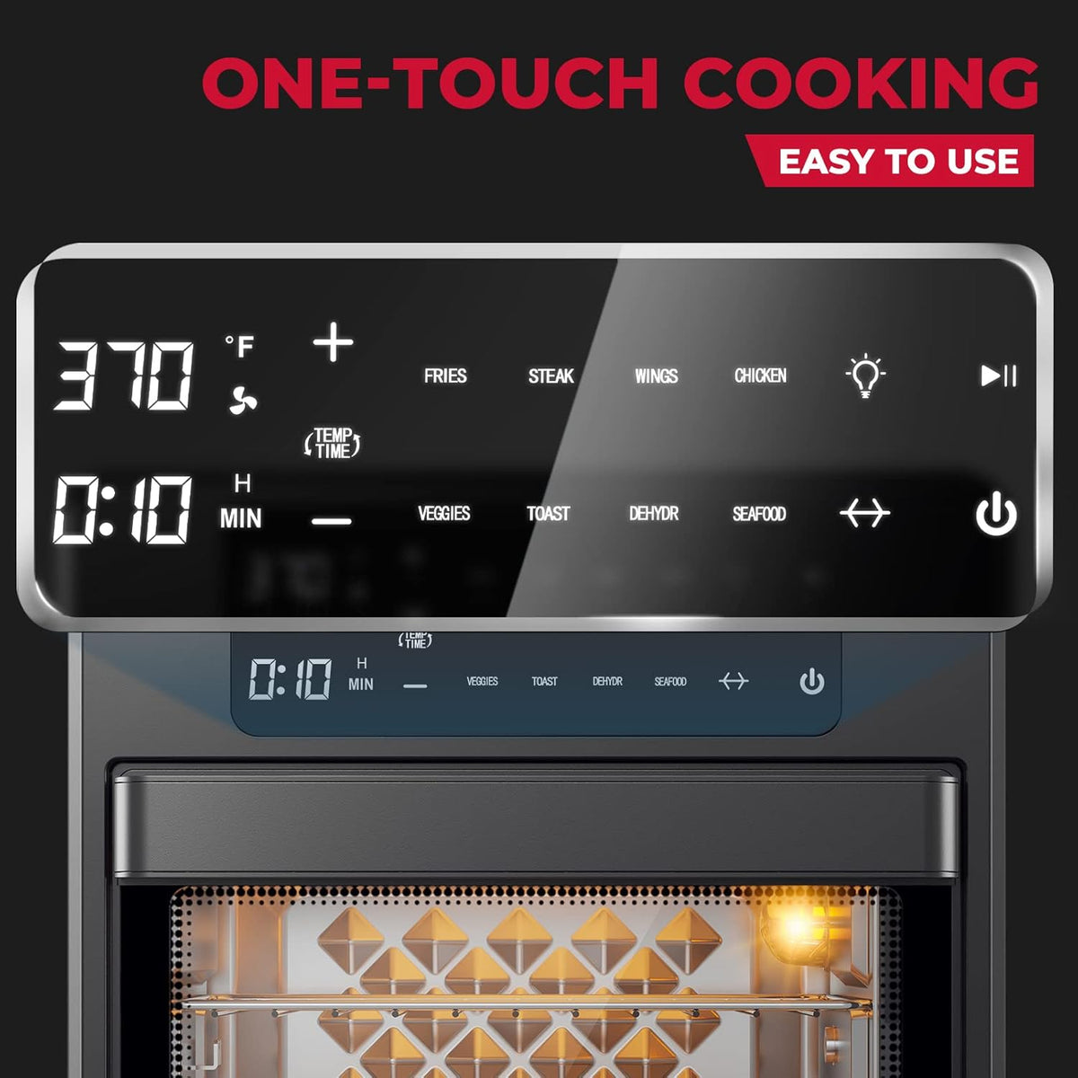 16QT Air Fryer Oven Combo with Rotisserie and Dehydrator B59386
