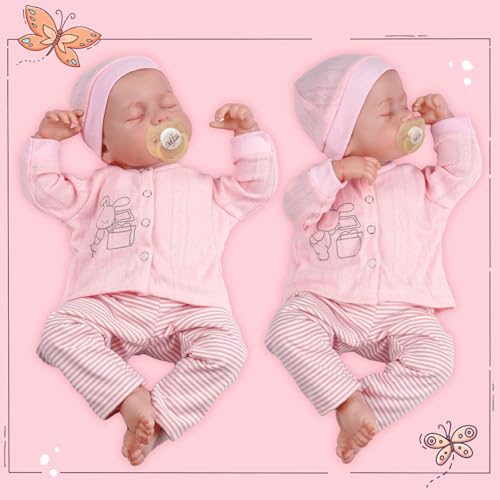 18 Inch Soft Body Realistic Newborn Baby Dolls with Clothes and Toy Accessories Y9175