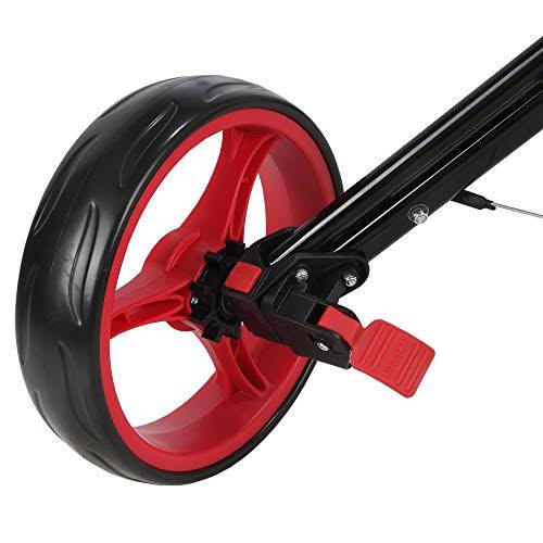 Folding Push Pull Golf Cart Black Red K83461