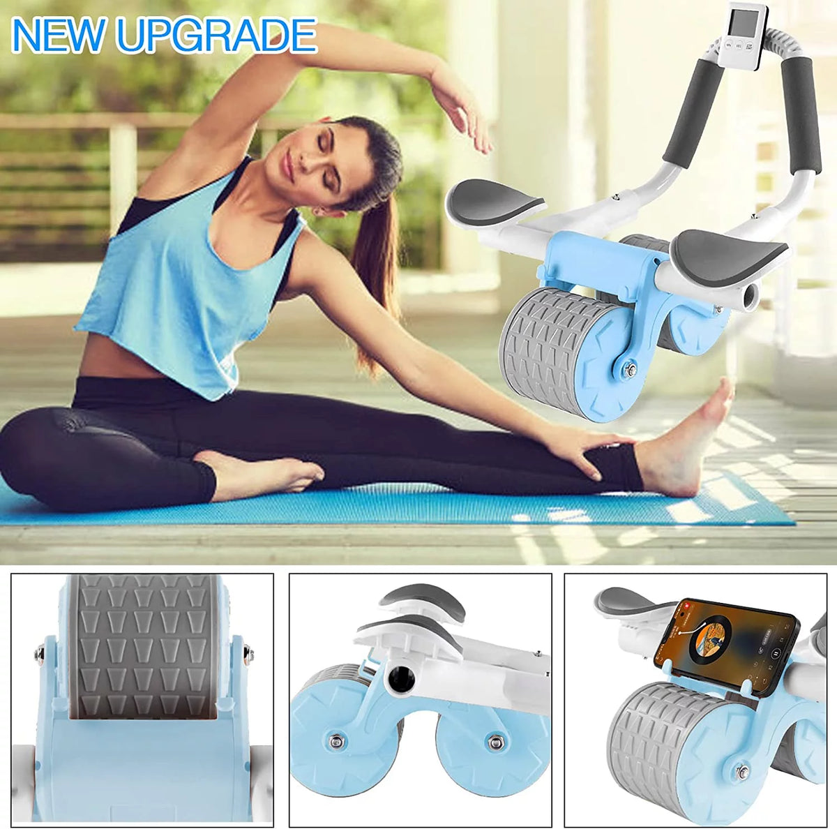 Abdominal Exercise Roller with Timer W333