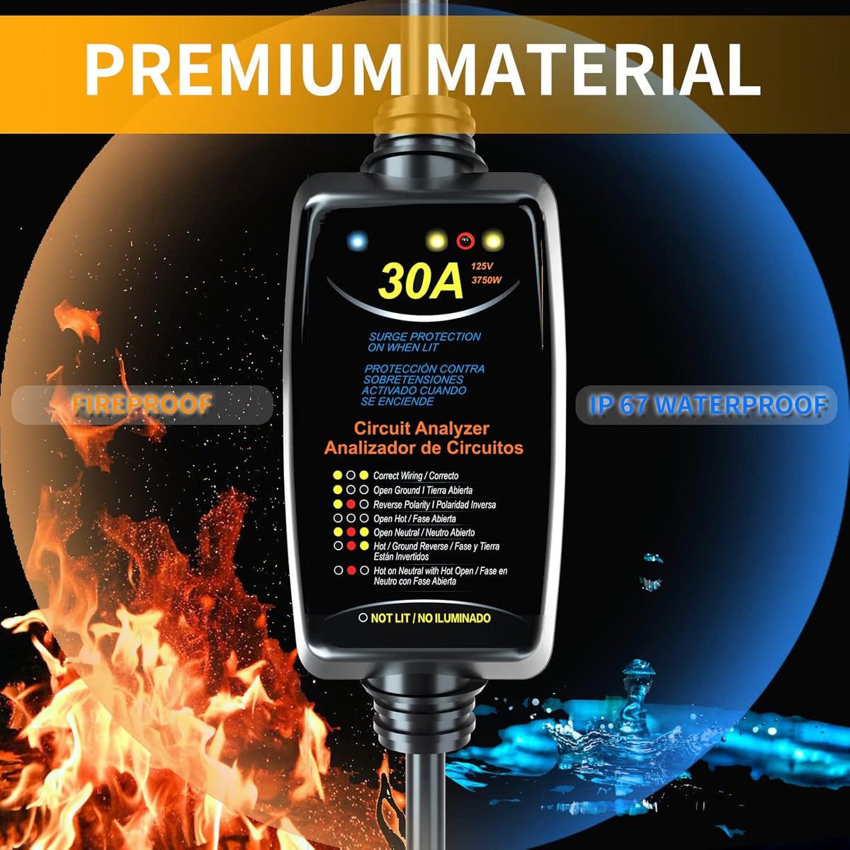 30A Portable RV Surge Protector, Pack of 2 Z228