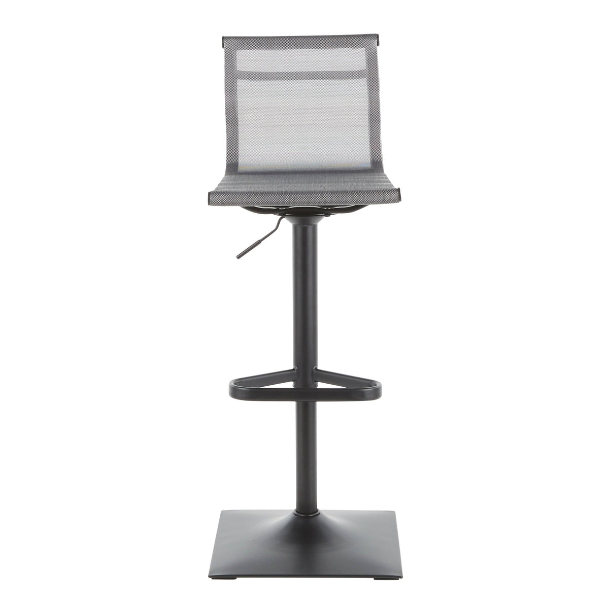 Black Silver Barstool U70792
