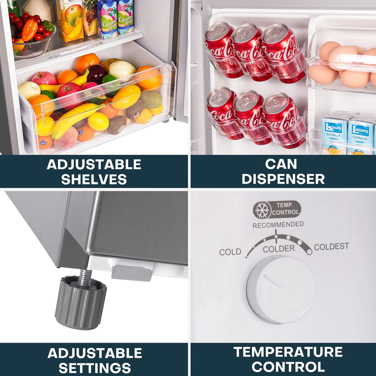 11.6 Cu.Ft. Double Door Fridge with Top Freezer X421