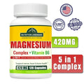 420mg Elemental Magnesium 5 High Absorption Forms 120 Vegan Capsules J901