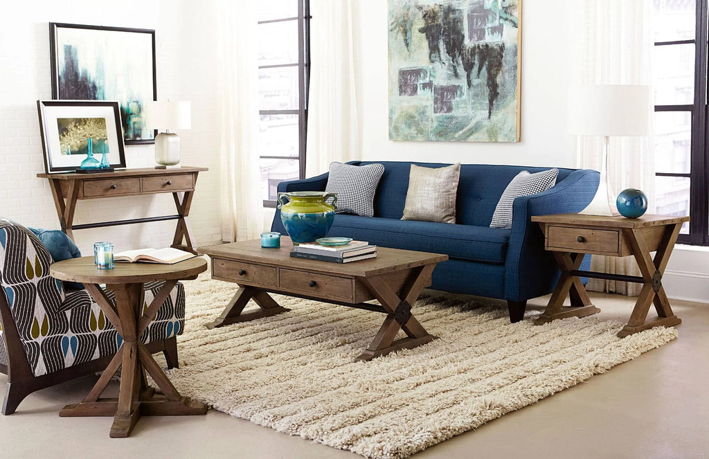 Trestle Drawer End Table M82830