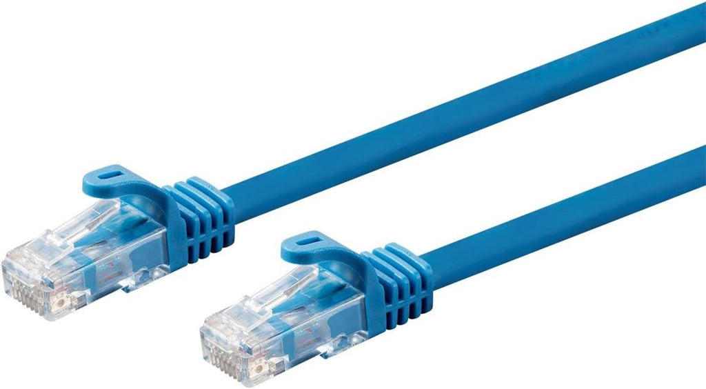 Cat6 Ethernet Patch Cable - 50 feet - Blue - Snagless RJ45 550Mhz UTP Plenum Pure Bare Copper Wire 23AWG M45369