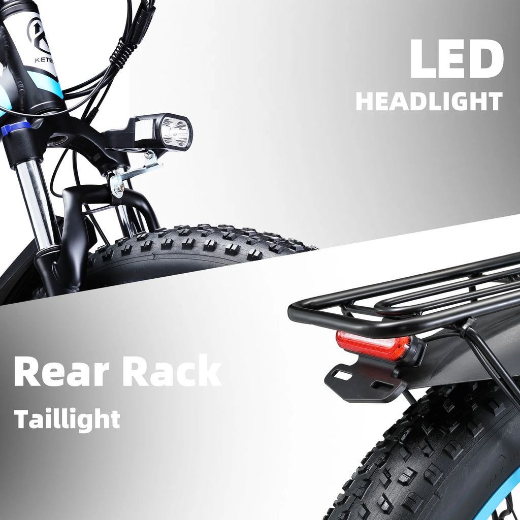 750W Electric Mountain Bike 26" Fat Tire Removable Battery O630184