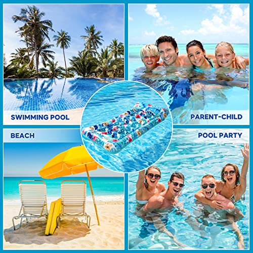 Inflatable Oversized Pool Float Lounger with Headrest W714440