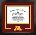 11 x 8.5 in. Black Frame Diploma P590