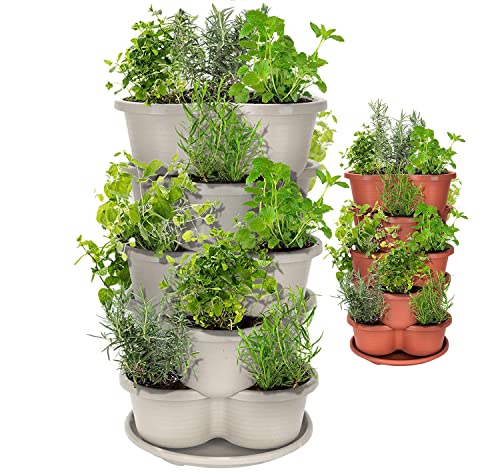 Terracotta 5-Tier Stackable Planter A659745