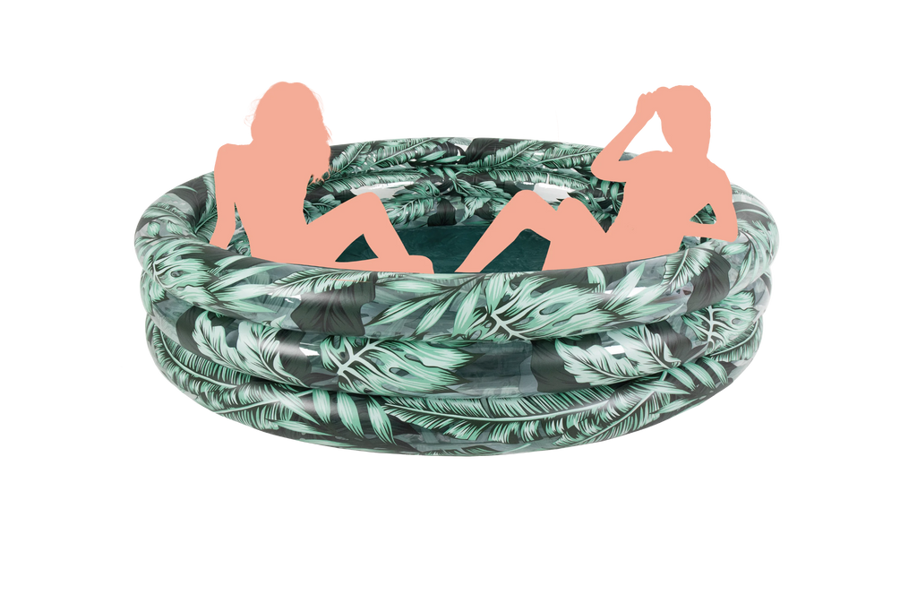 Round Soft-Sided 3-Ring Inflatable Kiddie Pool W8962