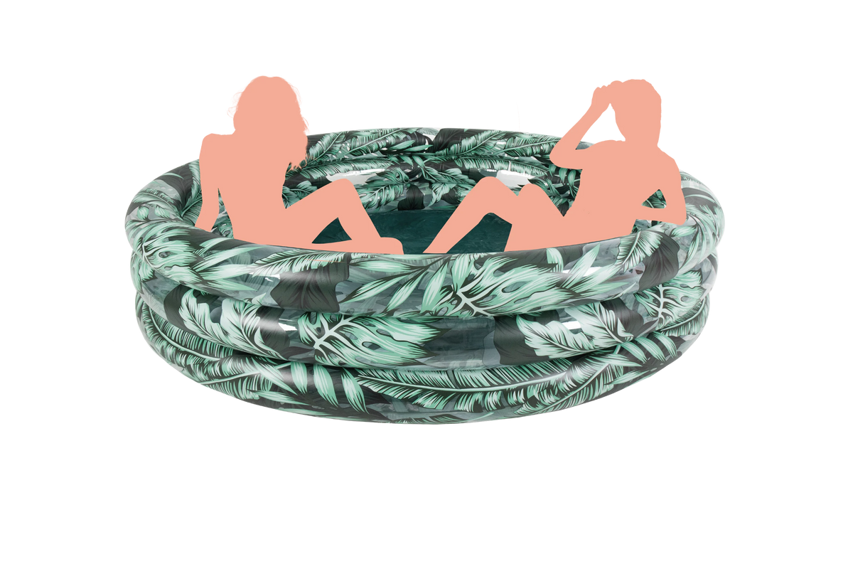 Round Soft-Sided 3-Ring Inflatable Kiddie Pool W8962