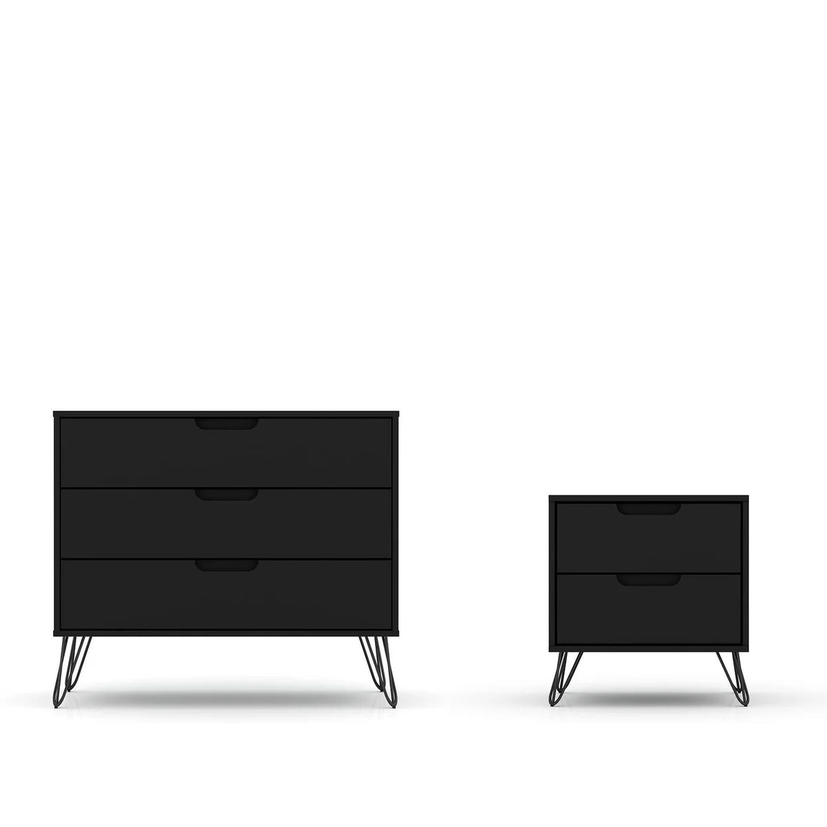 Set of 2 Dresser and Nightstand with Drawers S82983